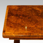 Victorian burr walnut card table - Image 2