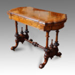 Victorian burr walnut card-table Now Sold