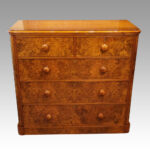 Victorian walnut chest of drawers