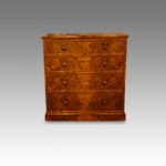 Victorian burr walnut chest of drawers