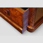 Victorian burr walnut chest of drawers - Image 7