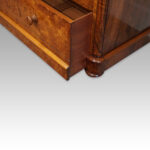 Victorian burr walnut chest of drawers - Image 8
