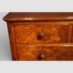 Victorian burr walnut chest of drawers - Image 6