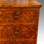 Victorian burr walnut chest of drawers - Image 7