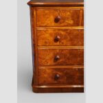 Victorian burr walnut chest of drawers - Image 3