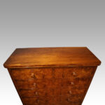 Victorian burr walnut chest of drawers - Image 2