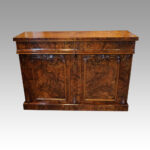 Victorian burr walnut chiffonier sideboard