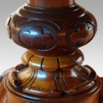 Victorian burr walnut circular dining table - Image 5