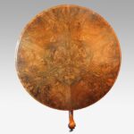 Victorian burr walnut circular dining table - Image 10