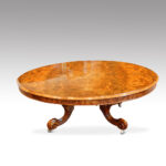 Victorian burr walnut coffee table