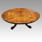 Victorian burr walnut coffee table