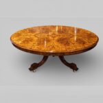 Victorian burr walnut coffee table