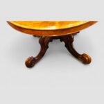 Victorian burr walnut oval coffee table - Image 8