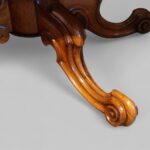Victorian burr walnut oval coffee table - Image 5