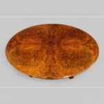Victorian burr walnut oval coffee table - Image 2