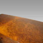 Victorian burr walnut linen press - Image 4