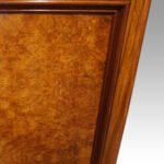 Victorian burr walnut linen press - Image 12