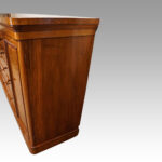 Victorian burr walnut linen press - Image 9