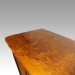 Victorian burr walnut dwarf housekeepers cupboard - Image 5