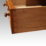 Victorian burr walnut linen press - Image 7
