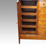 Victorian burr walnut dwarf housekeepers cupboard - Image 8