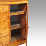 Victorian burr walnut dwarf housekeepers cupboard - Image 9
