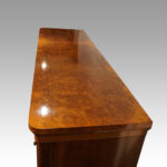 Victorian burr walnut dwarf housekeepers cupboard - Image 2