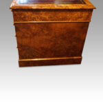 Victorian burr walnut pedestal desk - Image 9