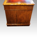 Victorian burr walnut pedestal desk - Image 8