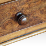 Victorian burr walnut pedestal desk - Image 9