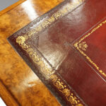 Victorian burr walnut pedestal desk - Image 6