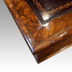 Victorian burr walnut pedestal desk - Image 3