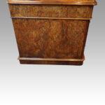 Victorian burr walnut pedestal desk - Image 7