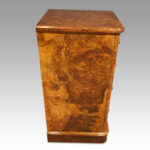 Victorian burr walnut pedestal chest - Image 4
