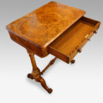 Victorian burr walnut side table - Image 11