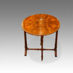 Victorian burr walnut small Sutherland table