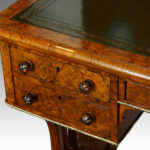 Victorian burr walnut bon heur du jour - Image 6
