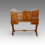 Victorian burr walnut bon heur du jour - Image 4