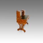 Victorian burr walnut bon heur du jour - Image 3