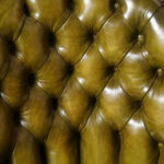 Victorian button back leather easy chair - Image 10