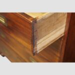 Victorian teak campaign chest - Image 3