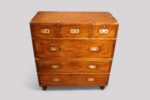 Victorian mahogany campaign chest - Image 2