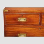 Victorian teak campaign chest - Image 7