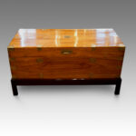Victorian camphor trunk on stand