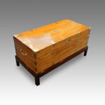 Victorian camphor trunk on stand - Image 2