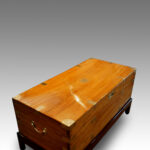 Victorian camphor trunk on stand - Image 4