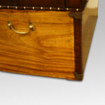 Victorian leather camphorwood ottoman - Image 6