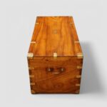 Victorian camphor wood campaign chest - Image 5
