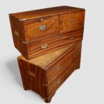 Victorian camphor wood military chest - Image 10