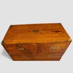 Victorian camphor wood military chest - Image 2